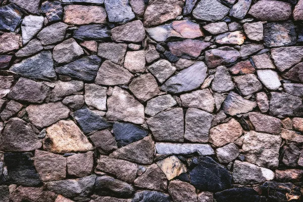 close-up of stone foundation close-up of stone foundation