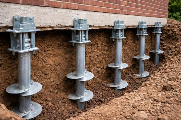 Foundation Helical Piers Installation and Benefits Foundation Helical Piers Installation and Benefits
