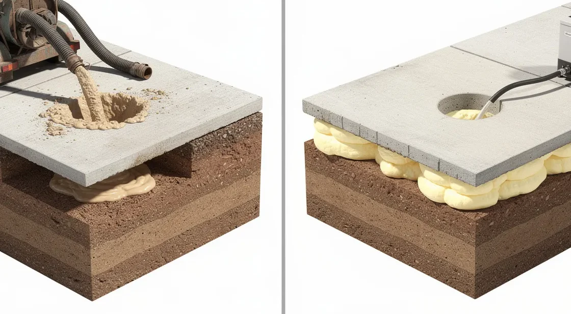 Mudjacking vs Foam Injection
